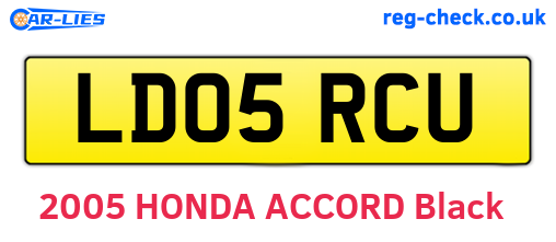 LD05RCU are the vehicle registration plates.
