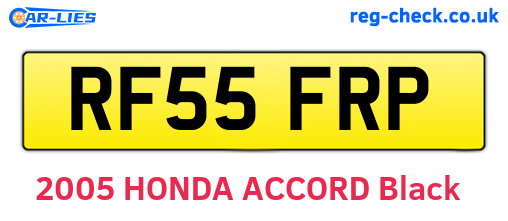 RF55FRP are the vehicle registration plates.