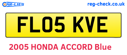 FL05KVE are the vehicle registration plates.