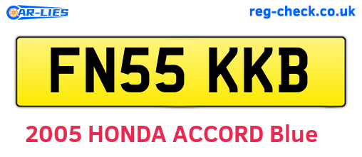 FN55KKB are the vehicle registration plates.