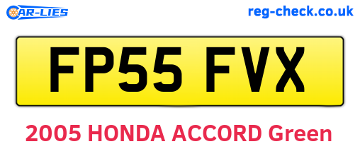 FP55FVX are the vehicle registration plates.