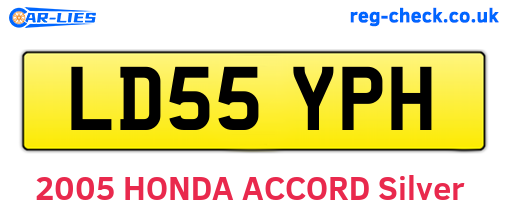 LD55YPH are the vehicle registration plates.