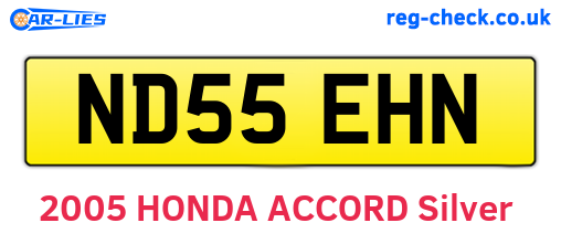 ND55EHN are the vehicle registration plates.