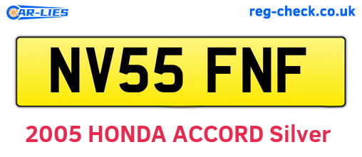 NV55FNF are the vehicle registration plates.