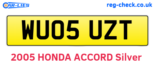 WU05UZT are the vehicle registration plates.