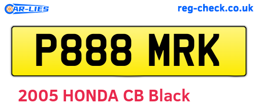 P888MRK are the vehicle registration plates.