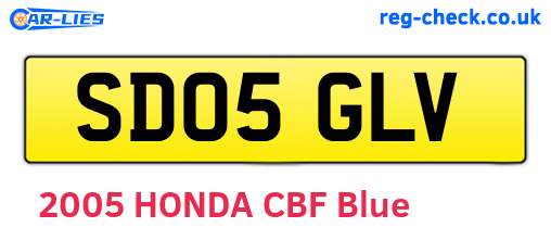 SD05GLV are the vehicle registration plates.