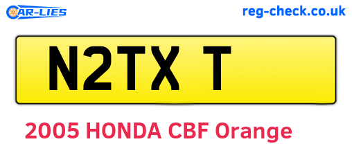 N2TXT are the vehicle registration plates.