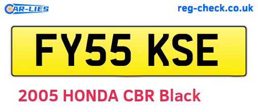 FY55KSE are the vehicle registration plates.