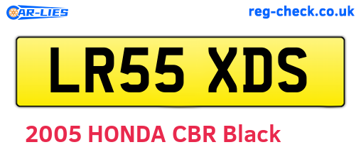 LR55XDS are the vehicle registration plates.