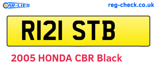 R121STB are the vehicle registration plates.
