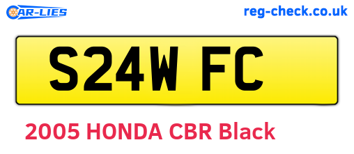 S24WFC are the vehicle registration plates.