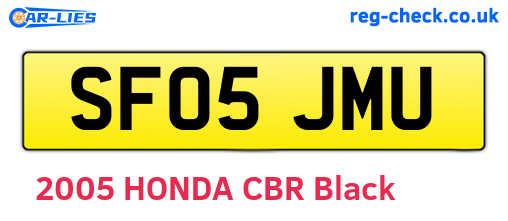SF05JMU are the vehicle registration plates.