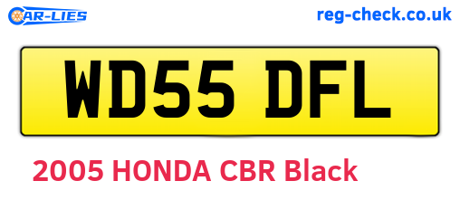 WD55DFL are the vehicle registration plates.