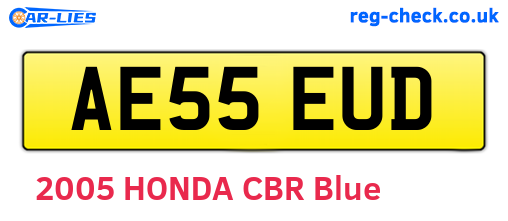 AE55EUD are the vehicle registration plates.