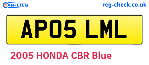 AP05LML are the vehicle registration plates.