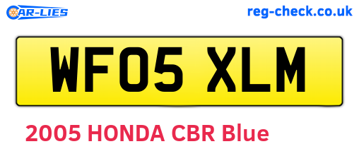 WF05XLM are the vehicle registration plates.