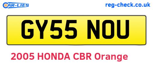 GY55NOU are the vehicle registration plates.
