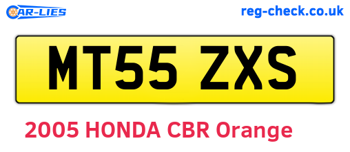 MT55ZXS are the vehicle registration plates.