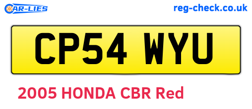 CP54WYU are the vehicle registration plates.