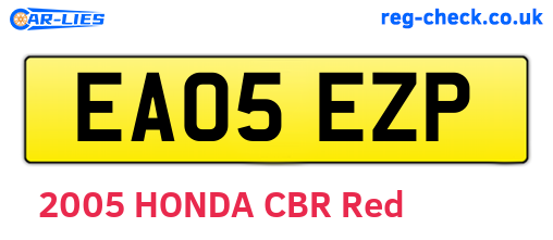 EA05EZP are the vehicle registration plates.