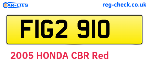FIG2910 are the vehicle registration plates.