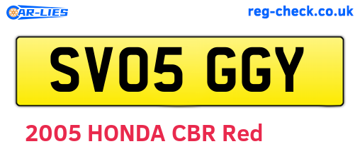 SV05GGY are the vehicle registration plates.