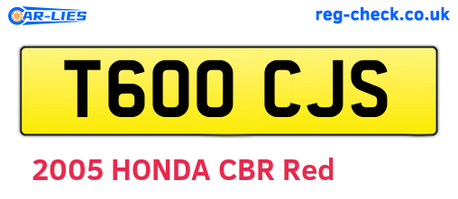 T600CJS are the vehicle registration plates.