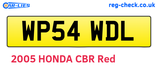 WP54WDL are the vehicle registration plates.