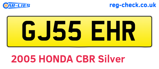 GJ55EHR are the vehicle registration plates.