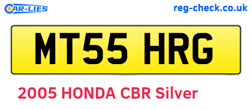 MT55HRG are the vehicle registration plates.