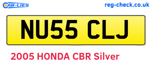 NU55CLJ are the vehicle registration plates.