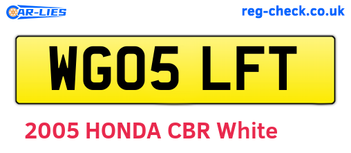 WG05LFT are the vehicle registration plates.
