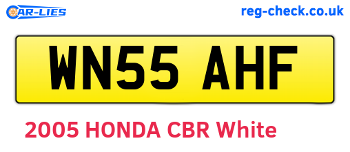 WN55AHF are the vehicle registration plates.