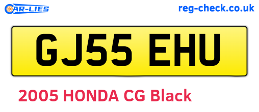 GJ55EHU are the vehicle registration plates.