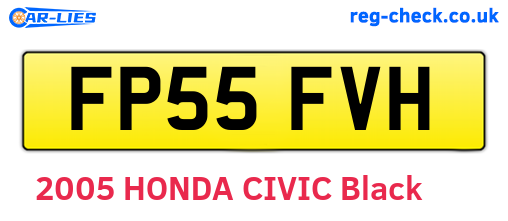 FP55FVH are the vehicle registration plates.