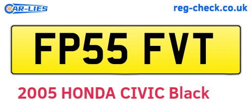 FP55FVT are the vehicle registration plates.