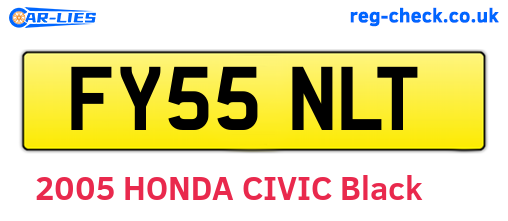 FY55NLT are the vehicle registration plates.