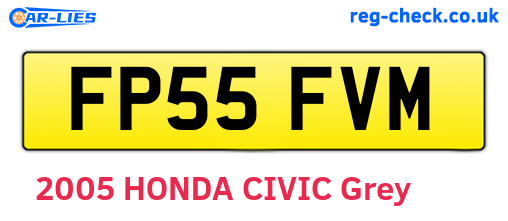 FP55FVM are the vehicle registration plates.