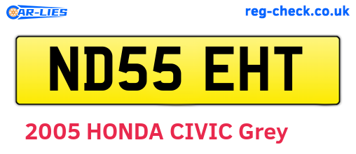 ND55EHT are the vehicle registration plates.