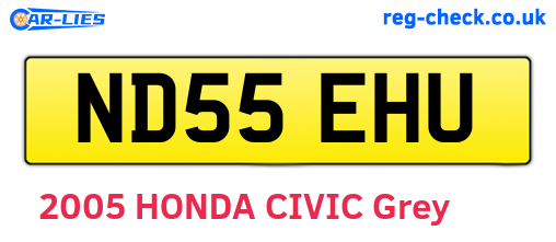 ND55EHU are the vehicle registration plates.