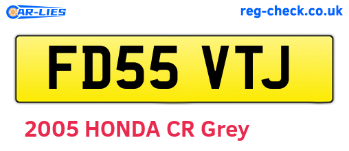 FD55VTJ are the vehicle registration plates.