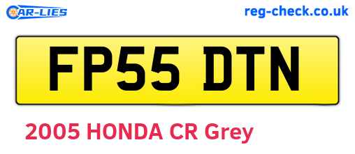 FP55DTN are the vehicle registration plates.