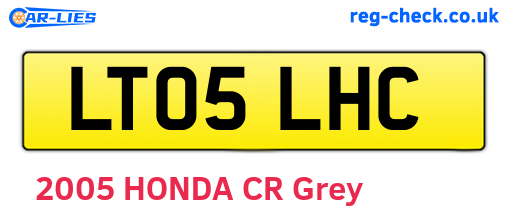LT05LHC are the vehicle registration plates.
