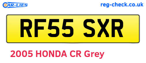 RF55SXR are the vehicle registration plates.