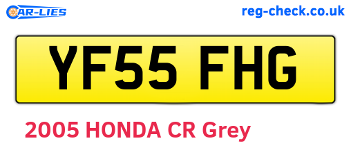 YF55FHG are the vehicle registration plates.