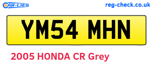 YM54MHN are the vehicle registration plates.