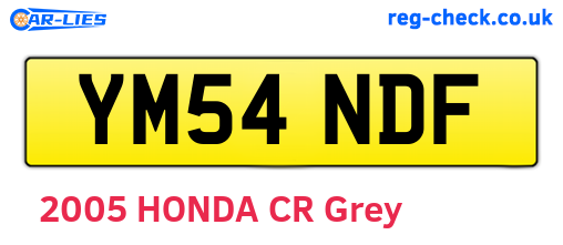 YM54NDF are the vehicle registration plates.