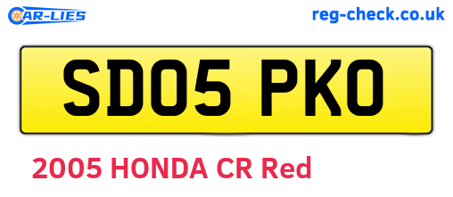 SD05PKO are the vehicle registration plates.