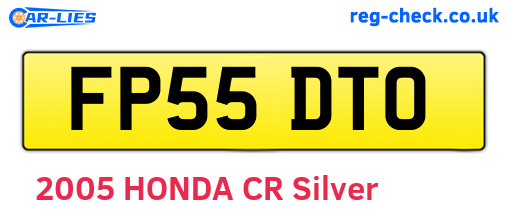 FP55DTO are the vehicle registration plates.